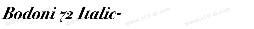 Bodoni 72 Italic字体转换 Bodoni 72 Italic字体转换